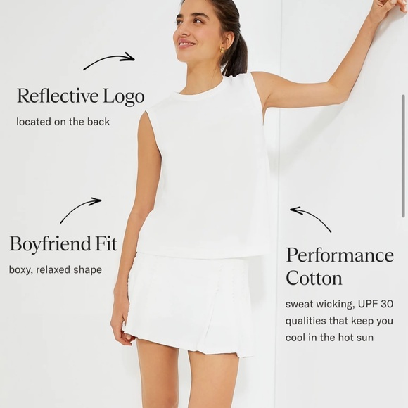 Tuckernuck White Sasha Tank NWOT Size Small - Picture 3 of 8